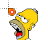 Homer Simpson drooling cur.cur