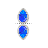 Blue Sapphire in Diamonds Vertical.cur Preview