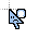 blue frowning cursor.cur Preview