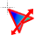 Colour cursor diagnoal resize 2 2022.cur Preview