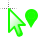 ARGs cursor green location.cur Preview