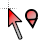 Red Cursor (Black) (Location).cur