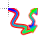 Wavy colour cursor vertical resize.cur