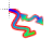 Wavy colour cursor horizontal resize.cur