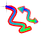 Wavy colour cursor diangoal resize 1.cur HD version