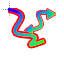 Wavy colour cursor diangoal resize 2.cur HD version