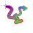 Wavy colour cursor diangoal resize 2.cur