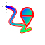 Wavy colour cursor location.cur HD version