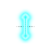 Vertical Resize (Neon Cyan).cur Preview