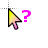 PinkYellow Cursor Help.cur Preview
