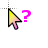 PinkYellow Cursor Help.cur