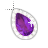 Right Amethyst in Diamonds Background.ani