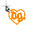 neon orange flame drain gang D&G logo heart bladee.ani Preview