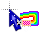 Nyan Cat working on backround.ani Preview