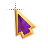 Right Amethyst in Gold Arrow.cur Preview