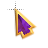 Right Amethyst in Gold Arrow.cur