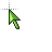 green mouse pointer.cur Preview