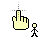 Tinted person select yellow.cur Preview