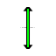 Green Inline vertical resize.cur HD version