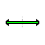 Green Inline horizontal resize.cur HD version