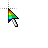 3D rainbow Cursor.cur Preview