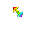 3D rianbow diagonal \.cur Preview