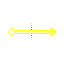 Yellow horizontal resize.cur HD version