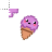purple pastel pixelated icecream normal select.cur Preview