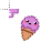 purple pastel pixelated icecream normal select.cur