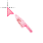 Halloween Aesthetic pink Knife Cursor.cur