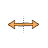 orange | horizontal resize.cur