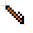 Handwriting pixelated orange.cur Preview