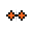 Horizontal resize pixelated orange.cur