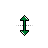 Vertical Resize Basic Green Ornament.cur Preview