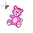 pink bear.cur