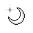 Moon cursor with star.cur Preview