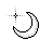 Moon cursor with star.cur