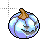 blue jack-o-lantern.cur Preview