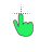 No tail Cursor link (green).cur Preview