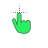 No tail Cursor link (green).cur