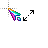 Rainbow Cursor - Diagonal Resize 2.ani Preview