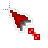 Terraria Red Cursor White Background Diagonal Resize 1.cur