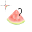 Watermelon Cursors Set - Help Select.cur (for left handed).cur