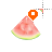 Watermelon Cursors Set - Location Select.cur (for Left Handed).c