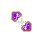 Purple kawaii Cheesecakes - diagonal resize 1.ani Preview