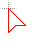 Outline cursor red.cur Preview