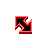 Flashing Neon Red and Black Diagonal Resize 1.ani Preview