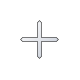 white_cross.cur 200% version