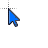 A blue cursor.cur Preview