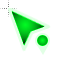 Energetic green location.cur HD version